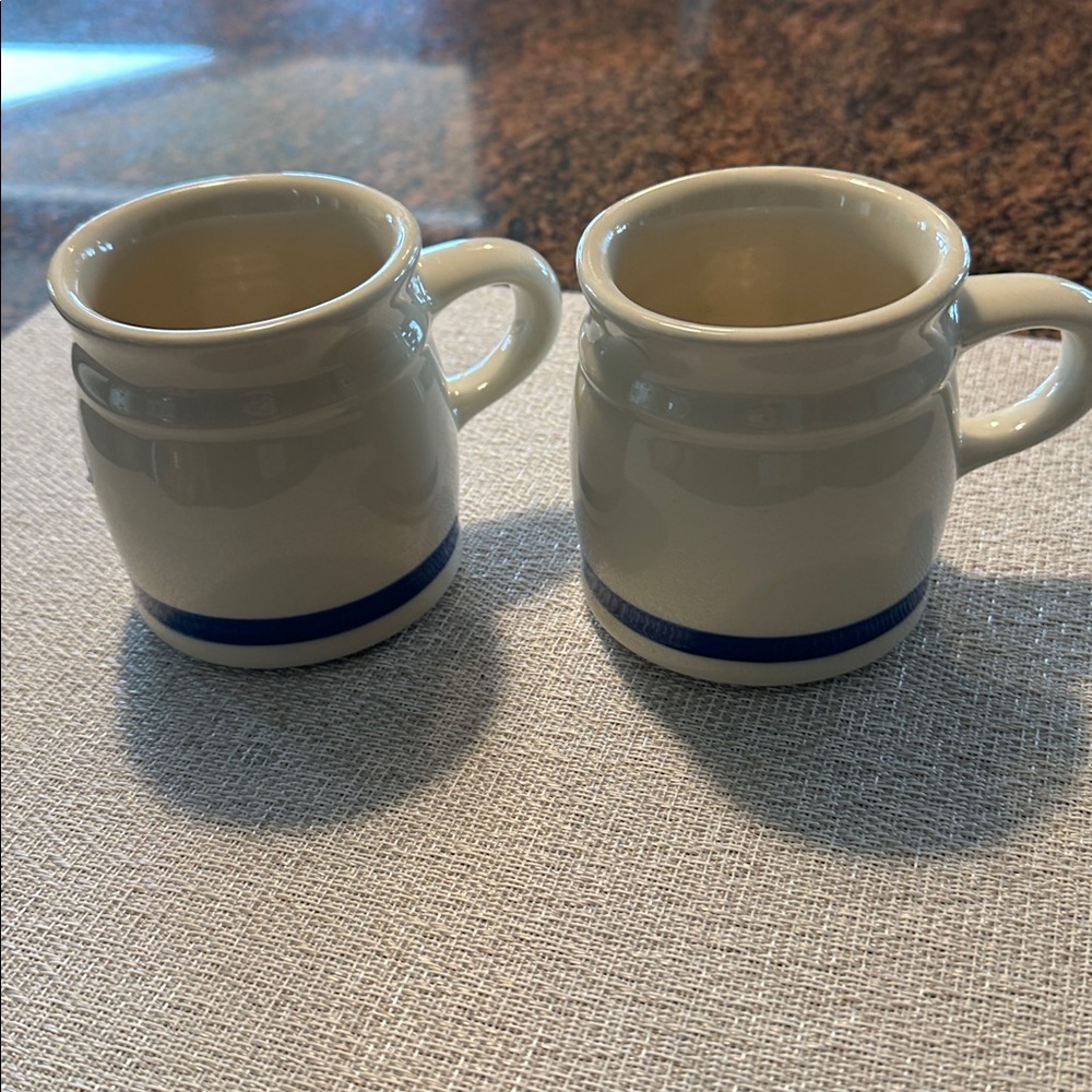 Roseville Pottery Friendship Mug Set of 2